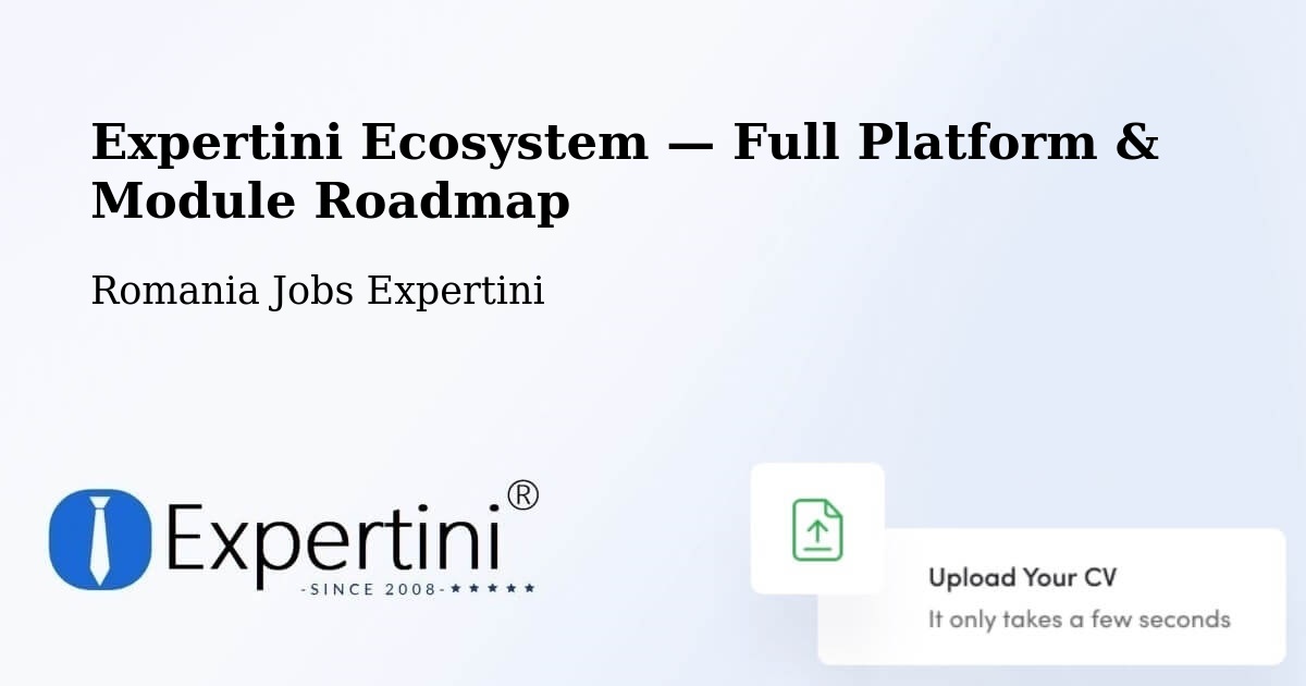 Expertini Ecosystem — Full Platform & Module Roadmap – Lăschia